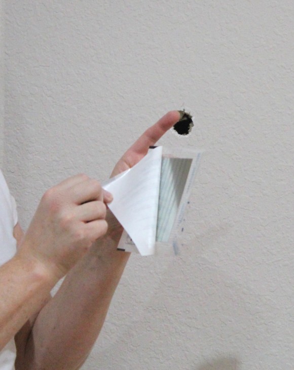 How I use the Wall Patch Kit to fix a Hole in my Drywall: Review Video with  Amanda Mae 