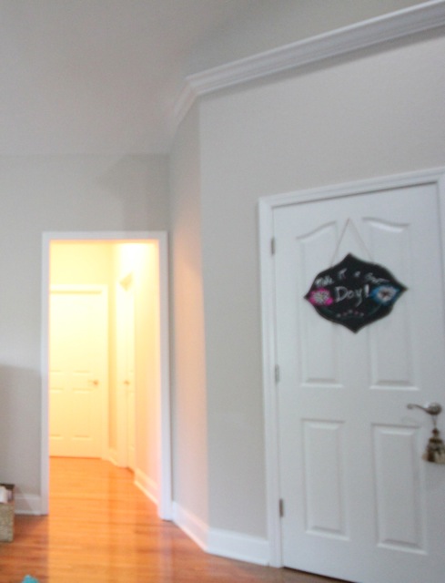 Hallway door before
