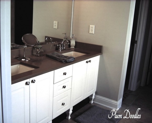 Make a Bathroom Vanity look like a Custom Piece of