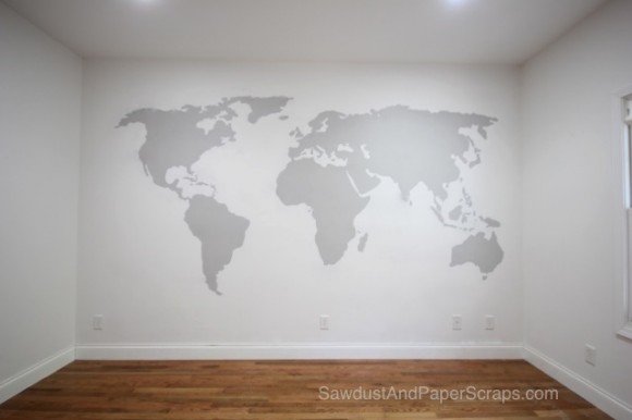 World Map Wall Decor