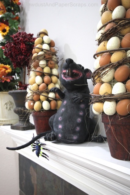 Halloween, Fall, Christmas, Easter, Comical Decorating, Mantel