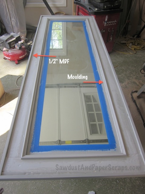 Easy DIY framed mirror.