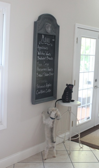 Ghostly Halloween Menu Chalkboard