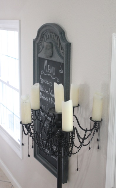 Ghostly Halloween Menu Chalkboard