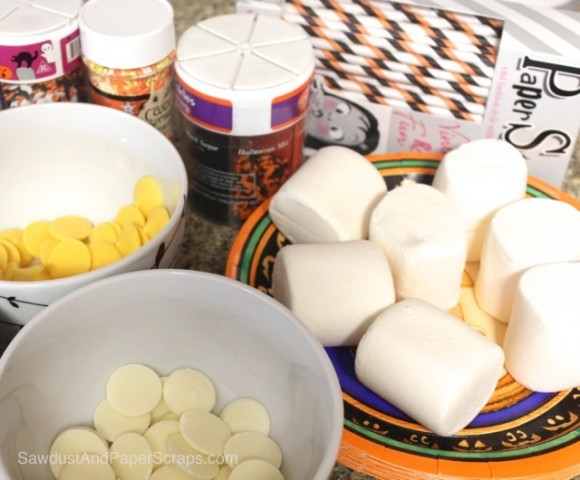 Guloseima fácil de Halloween: Bolinhos de Marshmallow