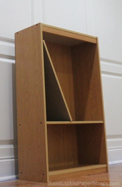 Turn a bookshelf into a dollhouse