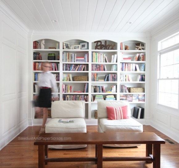 Library - SawdustGirl.com house tour