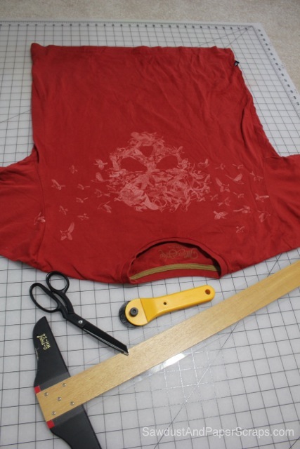 Tutorial de avental de camiseta sem costura