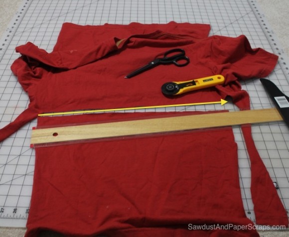 Tutorial de avental de camiseta sem costura