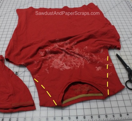 Tutorial de avental de camiseta sem costura