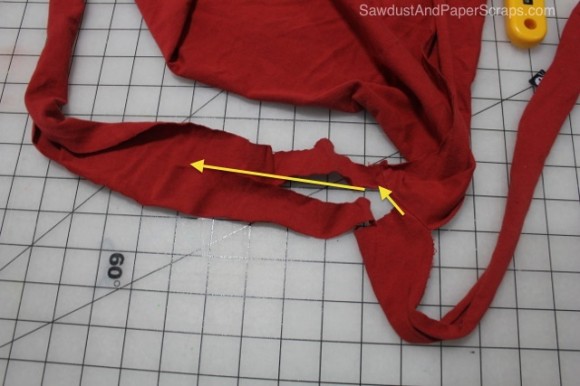 Tutorial de avental de camiseta sem costura