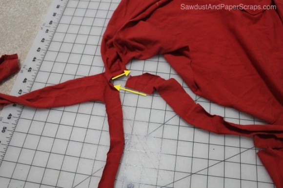 Tutorial de avental de camiseta sem costura