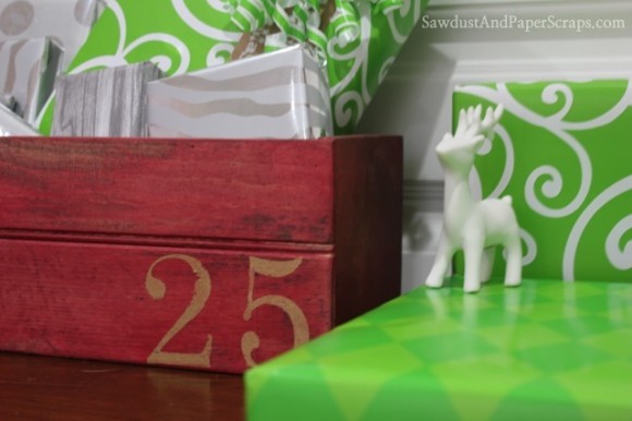 Caixa de Natal de madeira DIY