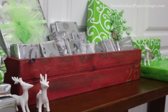 Caixa de Natal de madeira DIY