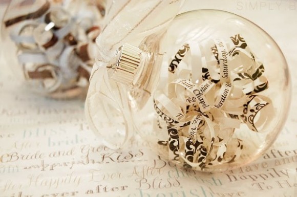 diy christmas ornaments sawdust paper scraps clear christmas balls for crafts